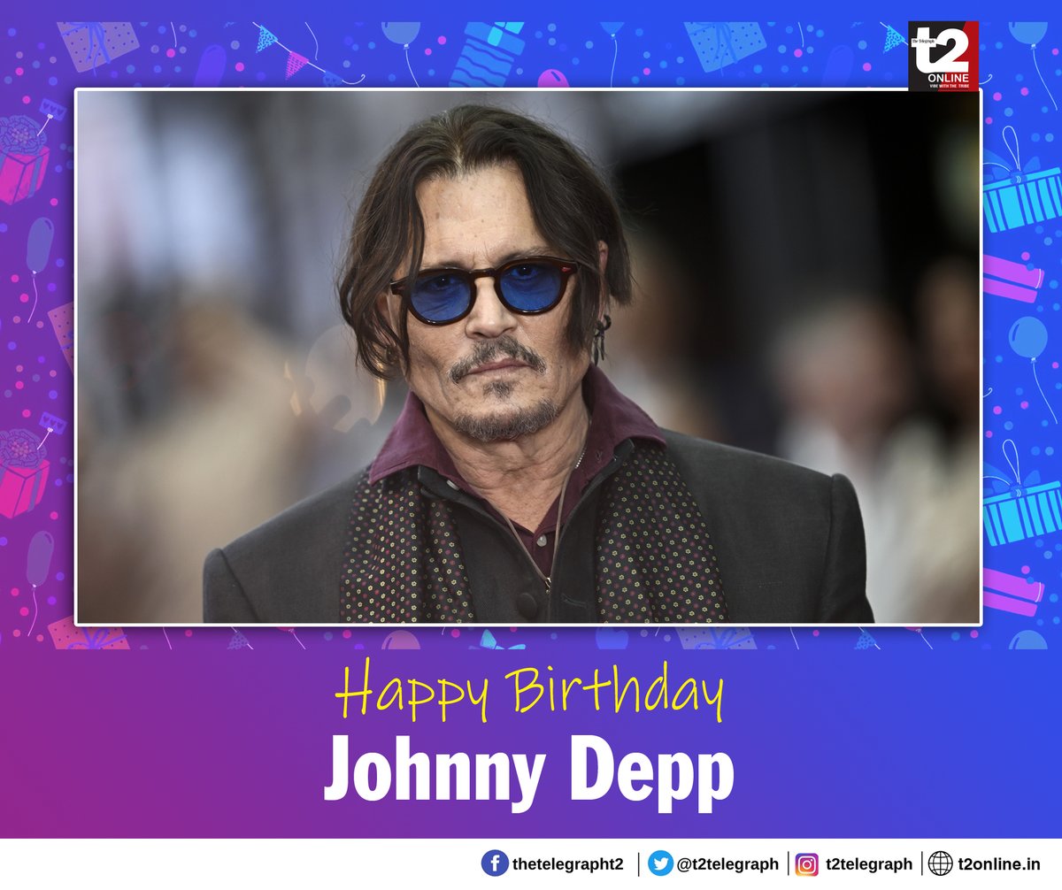 t2telegraph's tweet photo. Here's wishing the always dynamic and forever dashing Johnny Depp a fabulous birthday
#JohnnyDepp https://t.co/BYcKwaNMsc