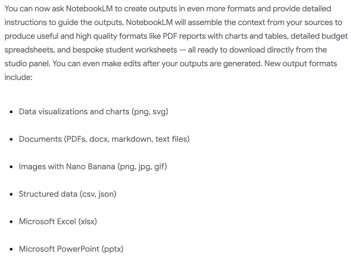 infodocket's tweet photo. Google Adds New Agentic Capabilities and Advanced Reasoning to #NotebookLM; More Output Formats Also Now Avallable (via @Google) 
https://t.co/EgukE6LJPe https://t.co/ZEdcBhf4GS