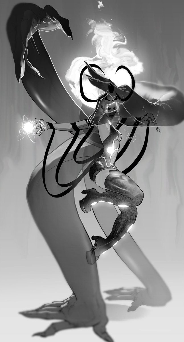 krakoattilan's tweet photo. I love these depictions of Storm in her goddess form by @Dotun_Ak and @imjayhero . https://t.co/v4szL31RZy