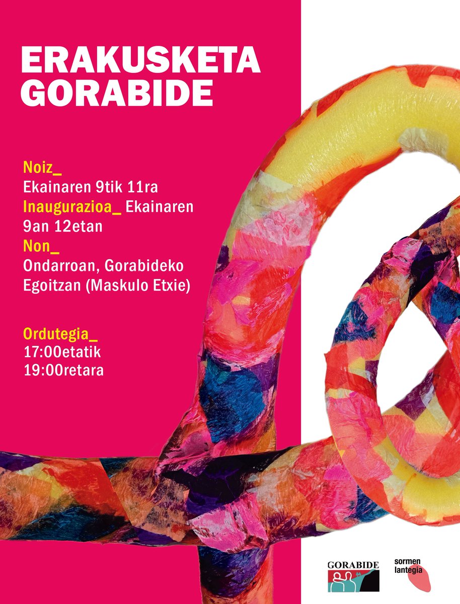 Gorabide's tweet photo. 🖼️ Ondarruko Egoitzan bizi garen pertsona batzuek gure eskulanak erakusten ditugu, ekainaren 9tik 11ra. Bazatoz?
🖼️ Algunas personas que vivimos en la Residencia de Ondarroa exponemos nuestros trabajos de manualidades, del 9 al 11 de junio. ¿Vienes? https://t.co/z6uqhPiiOr