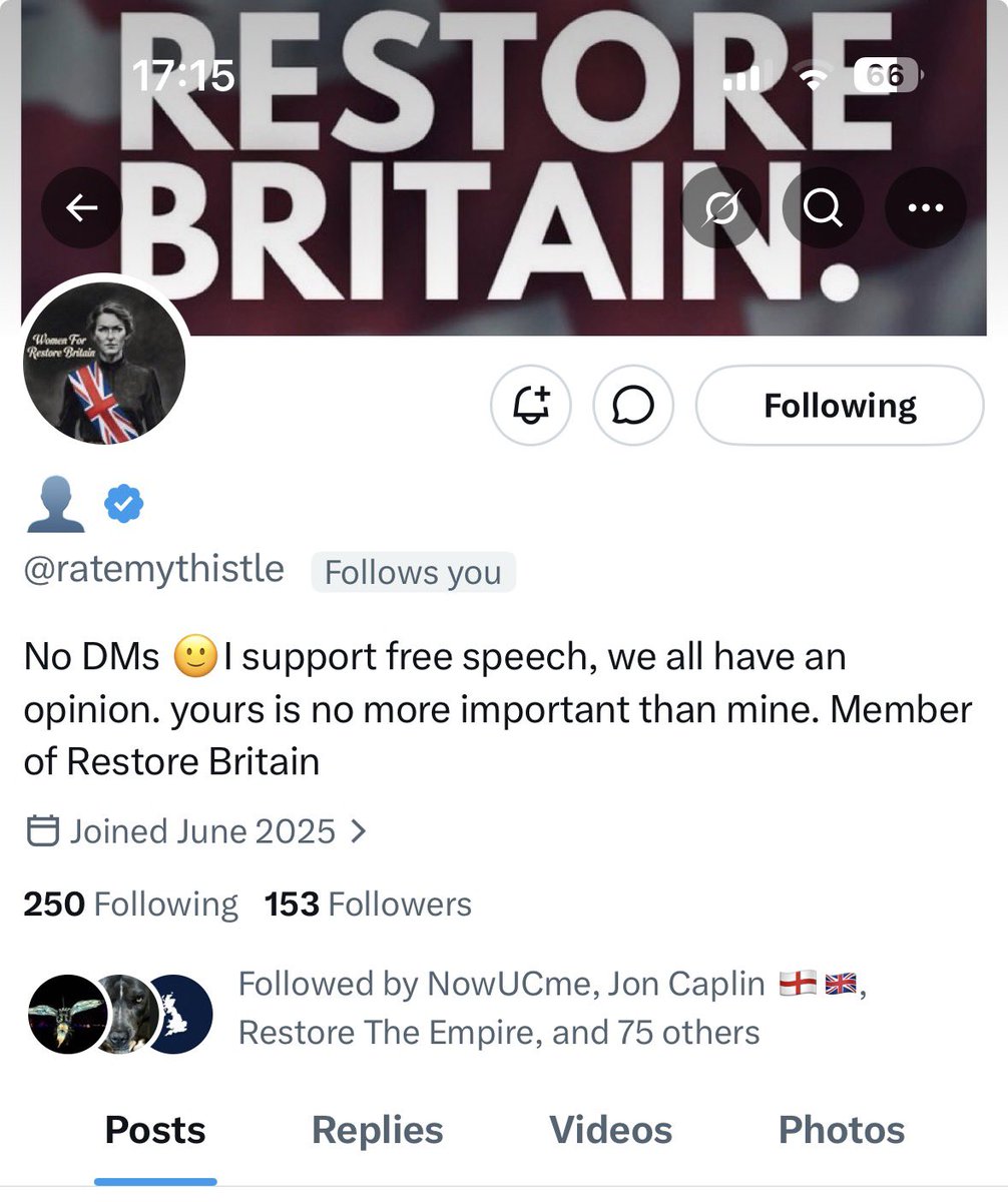 Anon7127's tweet photo. @ratemythistle is on 153,needs a follow please guys 🫡🇬🇧 https://t.co/sjIcELjMtb