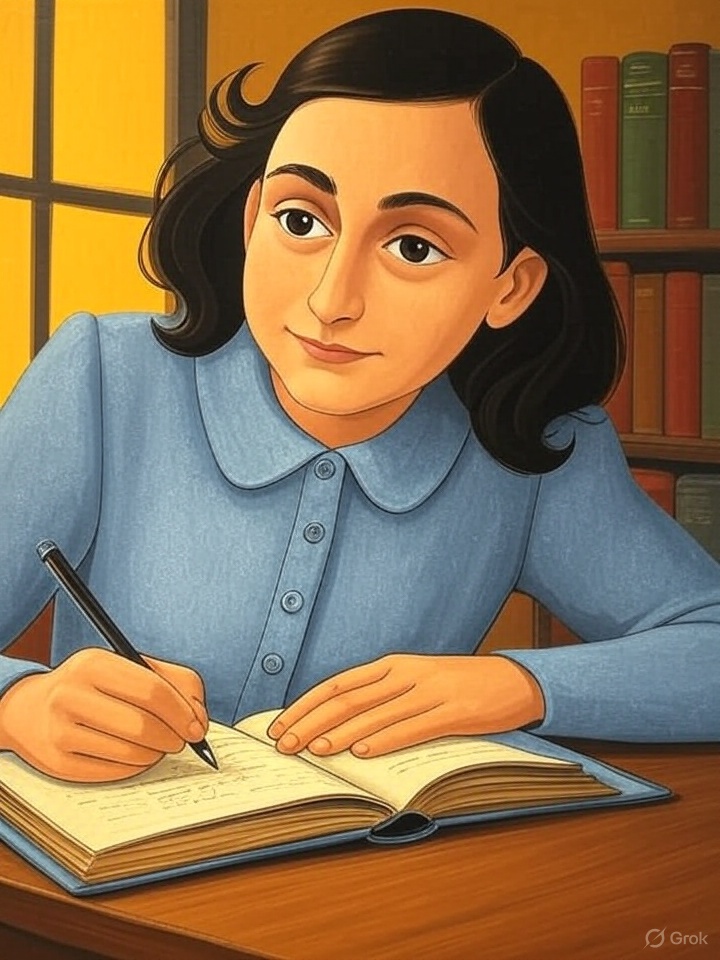 flormasom's tweet photo. #Taldíacomohoy #undíacomohoy El 12 de junio 1929 nacía, en Frankfurt, Ana Frank. Conocida por su “Diario de Ana Frank” donde cuenta sus vivencias durante la Segunda Guerra Mundial, ya que al ser judía tuvo que estar ocultándose de los nazis. https://t.co/a40wA5UA54