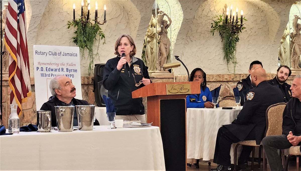 QueensDAKatz's tweet photo. It was a pleasure to attend the recent meeting of the Jamaica Rotary Club for its "Cop of the Month" ceremony. The group honored exemplary police officers with the 102nd, 103rd, 105th, 106th and113th Police Precincts.

These officers are the backbone of our neighborhoods and I deeply value their commitment and dedication to serving the public.