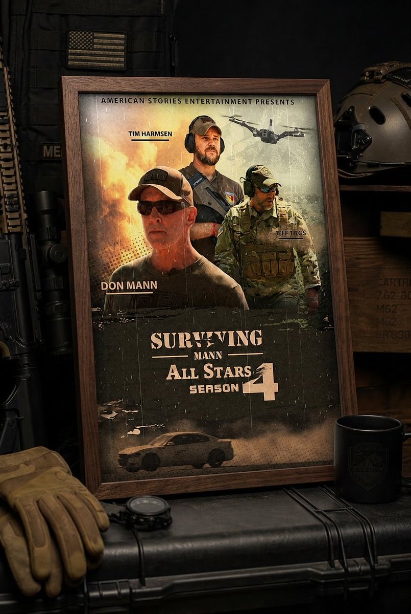 AmericanStorie3's tweet photo. 🎉 Everyone’s a Winner Week is here!

Celebrate the Surviving Mann: All-Stars Season 4 premiere with an exclusive autographed digital poster featuring @DonUSFrogMann, Jeff Tiegs and @MAC_Arms.

Plus, more prizes and the $25,000+ Grand Prize are still up for grabs!
Get your signed poster at https://t.co/OfGLC67pNh