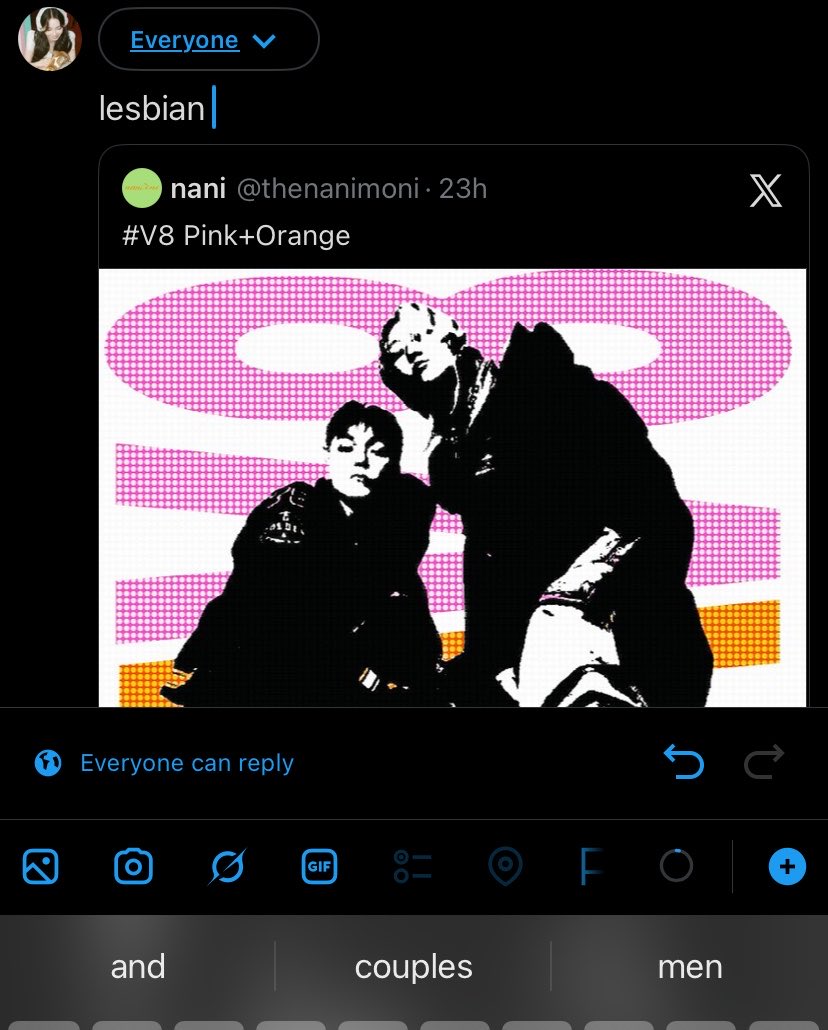 versacenon's tweet photo. i was going to write lesbian unit but my keyboard knows better https://t.co/8GEKVqi0XK