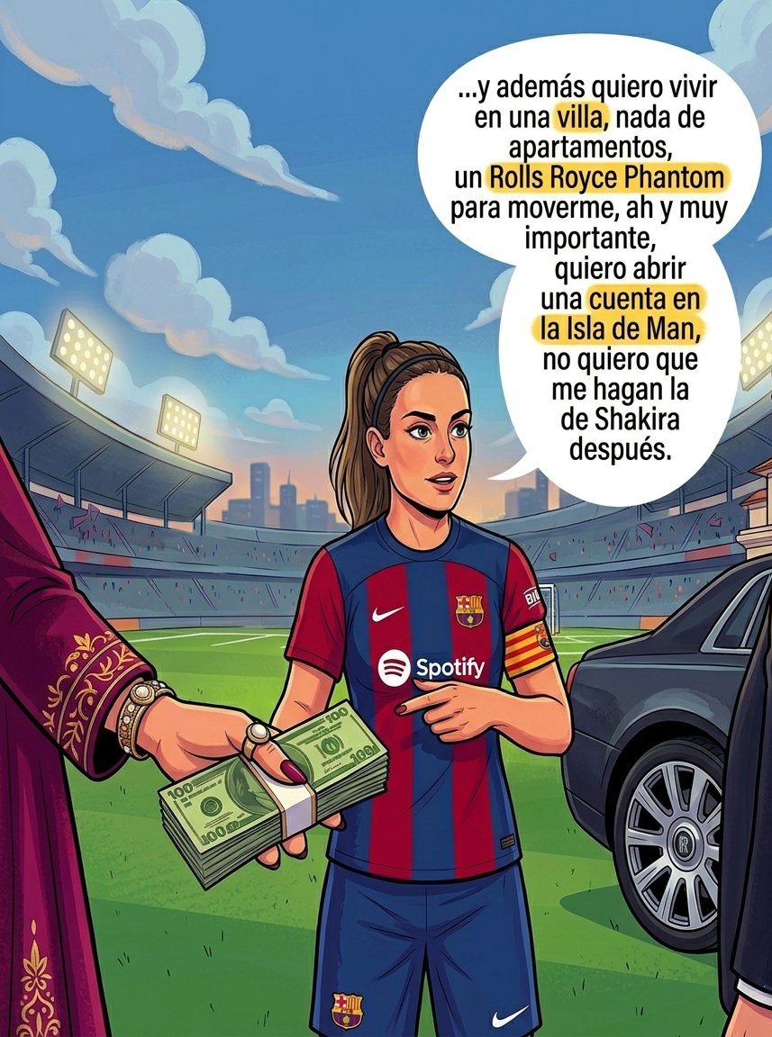 Ladrianitab's tweet photo. Según portales especializados, Alexia Putellas habría llegado a un ACUERDO para convertirse en nuevo fichaje del London City Lionesses de la #BarclaysWSL.
Tiene todo el derecho del mundo, punto. https://t.co/SprFwhy6XU