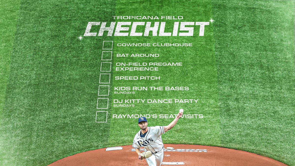 RaysBaseball's tweet photo. Have y’all heard?

You can have the Best Summer Ever, with Summer Family Packs starting at $27/person. That includes tickets, meal, and parking!

☀️: https://t.co/sSNjL1k1iW