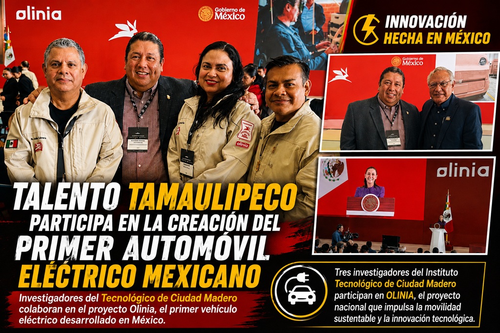 SindicalEl's tweet photo. 🚗 Talento tamaulipeco participa en la creación del primer automóvil eléctrico mexicano #Olinia #TecMadero #CiudadMadero 
https://t.co/3lpd5HB0VT https://t.co/43DoZRkz0d