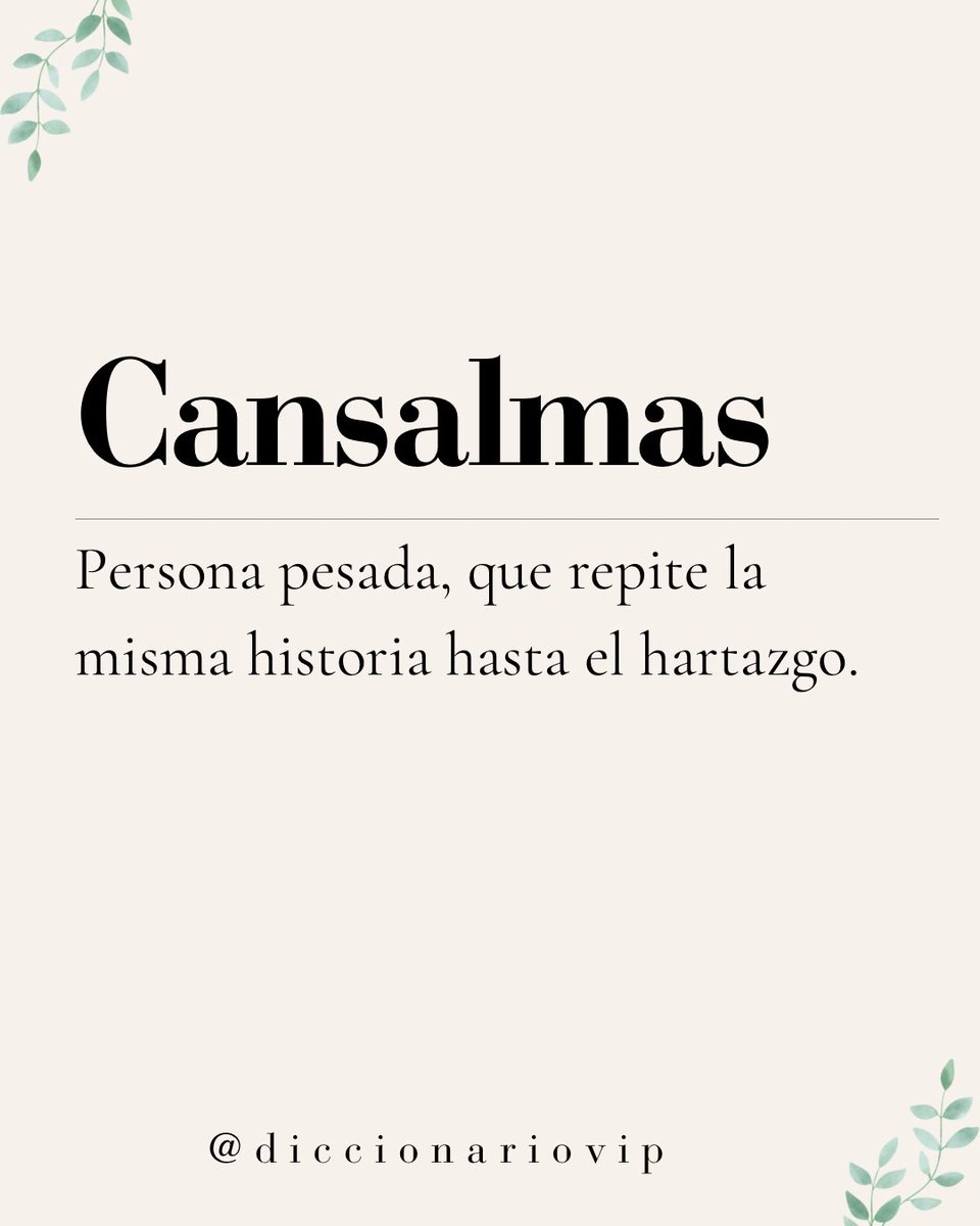 DiccionarioVIP's tweet photo. Insultos antiguos que necesitas incorporar a tu vocabulario 👇

1. Cansalmas https://t.co/6wFkdp0EQE