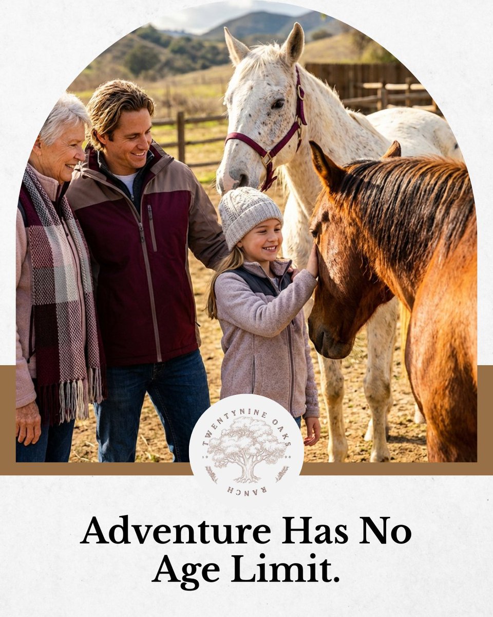 MetrowLynn's tweet photo. At Twenty Nine Oaks Ranch, riders of all ages discover confidence, joy, and connection through unforgettable horseback experiences. No age limits���just timeless fun, family-friendly activities, and memories for everyone.  
https://t.co/VR8AZGleaQ  
#AllAgesWelcome # https://t.co/dN6btbPnaS