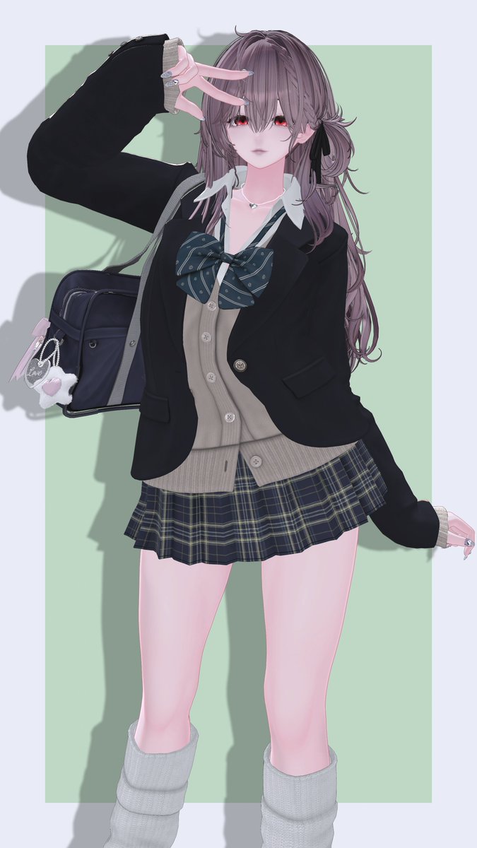 emenya_vrc's tweet photo. 友達が作ったメイクで
幸薄そうな感じにしたかったけど制服じゃ難しかったのでまた別の服でも使う！
#CandyPixie #海咲3D https://t.co/R2VTJrfWoJ