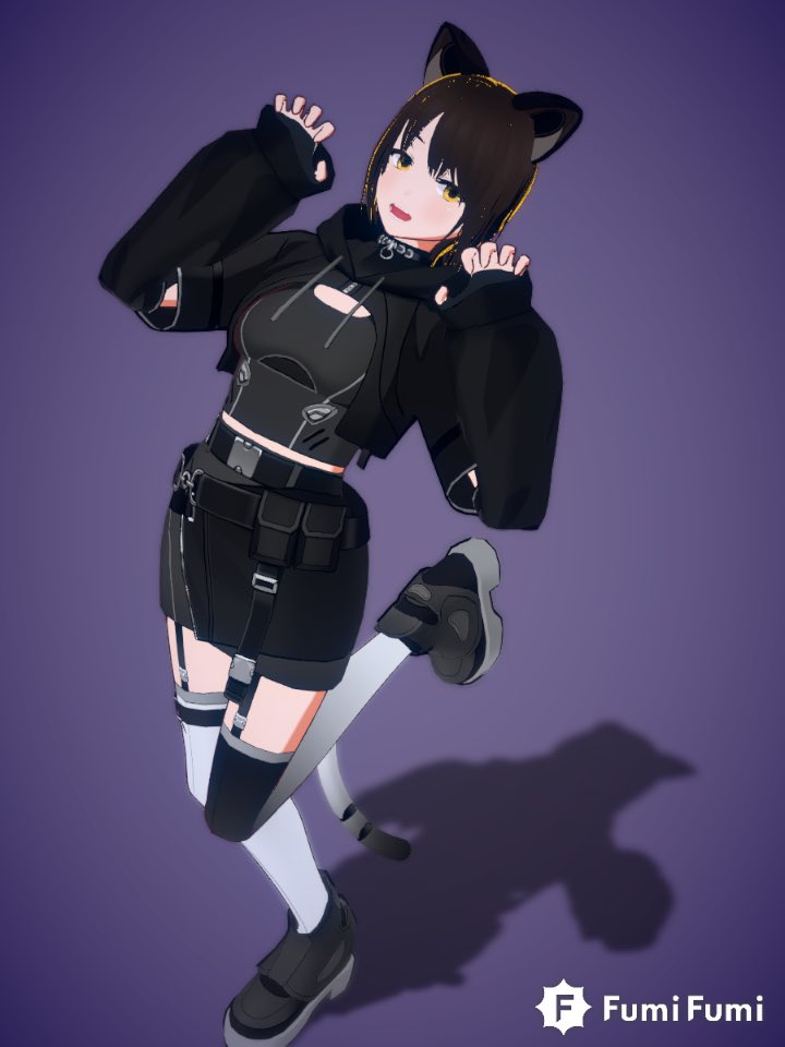 FumiFumi2019's tweet photo. 深夜のにゃんだよ🐱
#fumifumi_v  #Vroid吸血 https://t.co/EB3Rm7hkrP
