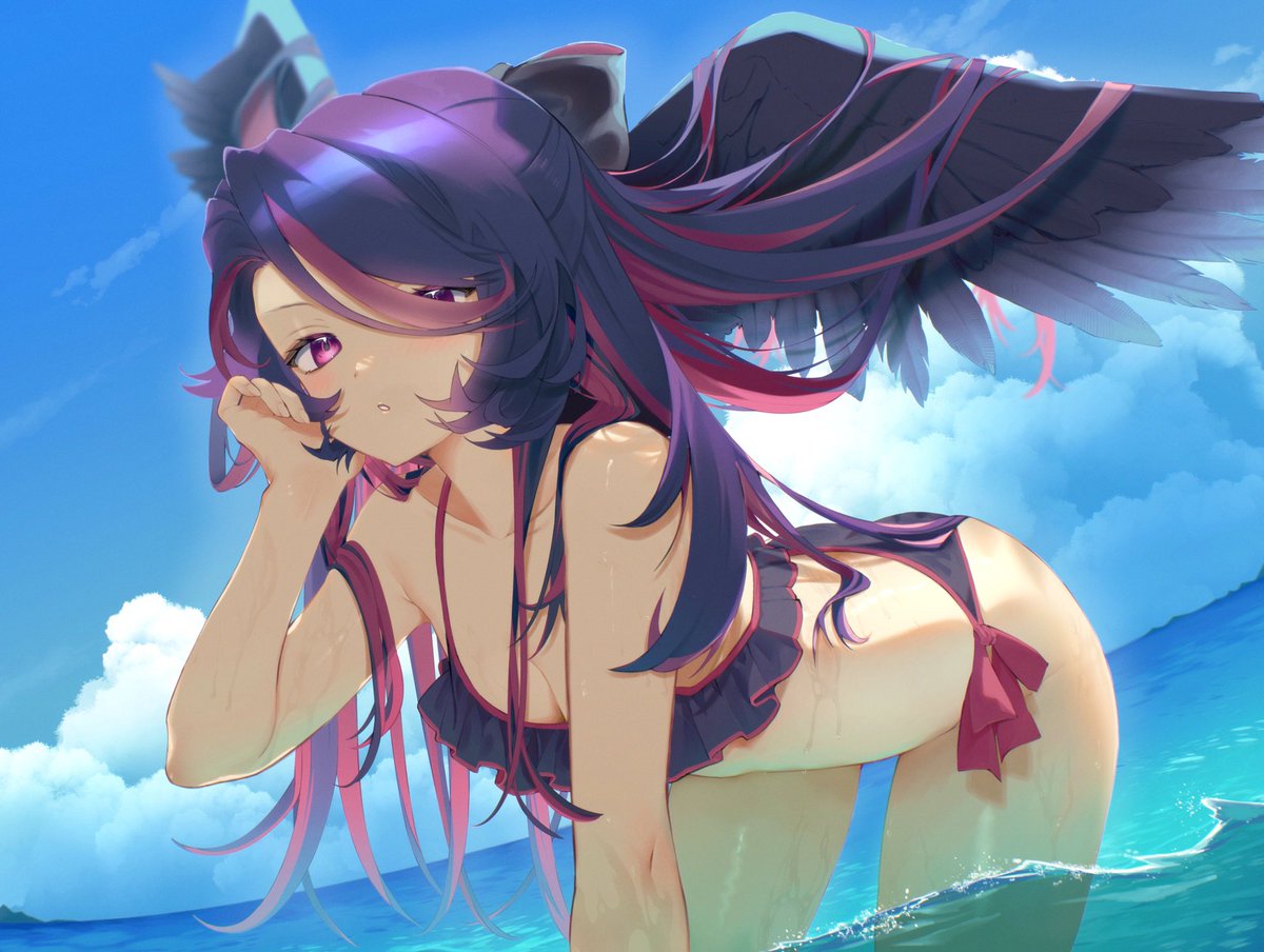 whispervtuber's tweet photo. Anyone wanna go to the beach, beach? 🌴🍉 https://t.co/lavjPnjbwD