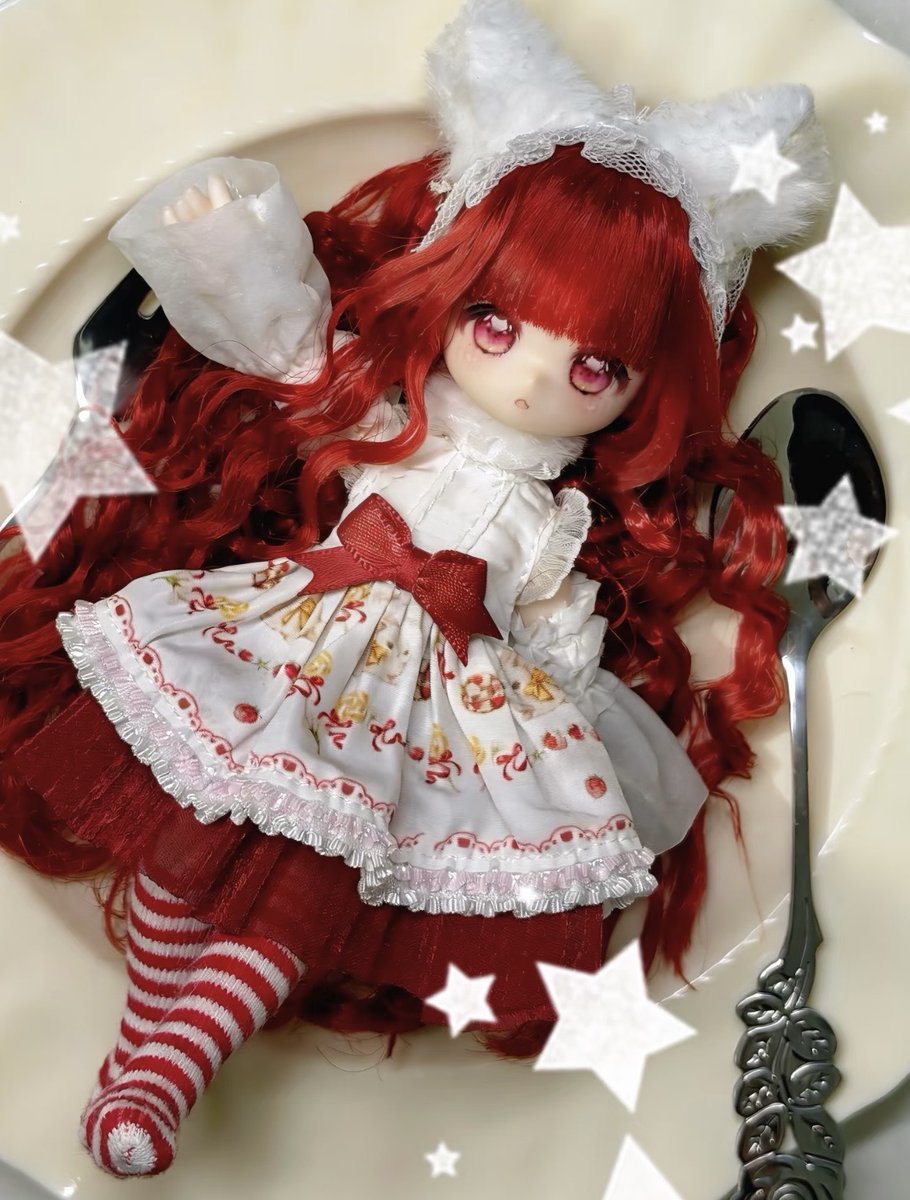 hermeow_shop's tweet photo. 🆕ブラインドドール新作速報🆕
「不可食用人形（Inedible Doll）」より、「可愛い怪談」シリーズに続く、同じく植毛タイプの1/12スケールBJDブラインドドールシリーズ「風息物語」が量産製品の実物写真を続々公開💖

今回は、ベルベットストロベリーウサギ🐰シークレット種類の「クレア」です✨

ラインナップは6+1種類予定です。

本店は正規代理店として、近いうちに受付予定です、続報をどうぞお楽しみに💖

本商品の関連ツイートはこちら：

https://t.co/nezPlsw2O4