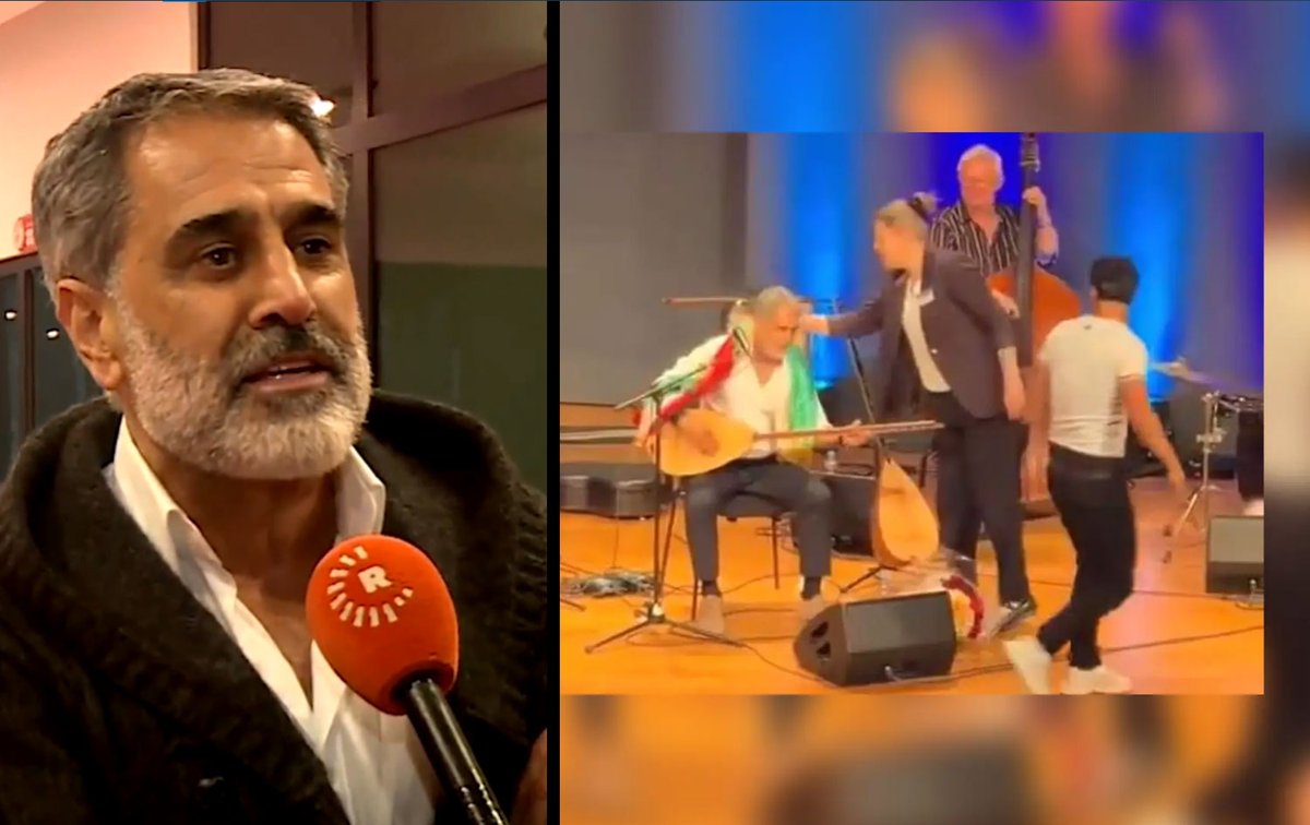 RudawTurkce's tweet photo. Kürt sanatçı Diyar Dersim, Almanya'da konser sırasında yaşanan Kürdistan bayrağı gerginliğine ilişkin açıklama yaptı:

📌50-60 yaşlarında bir şahıs 10 kişilik bir grubu organize ederek provokasyon yaratmak istedi

📌Diyar Dersim olarak benim Kürt bayrakları, şahsiyetleri ve sembolleriyle hiçbir sorunum yok

📌Kimse bayrağın arkasına saklanıp bize yurtseverlik dersi vermeye kalkmasın; Kürdistan bayrağı her Kürt için ne anlam ifade ediyorsa benim için de odur

📌Benim için Seyid Rıza ne kadar değerliyse, Mele Mustafa Barzani ve Qazi Muhammed de o kadar değerlidir

📌Tüm şarkılarım Kürtler ve Kürdistan için

https://t.co/UgWUzgbirq