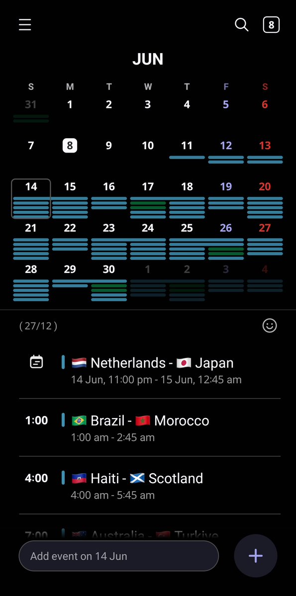 IbrahimEA74's tweet photo. الإخوة المهاويس لو حد عايز يـ sync جدول كأس العالم كامل في calendar التليفون نفسه 📅 

https://t.co/S98rWT3MGr https://t.co/yc2mwP5sru