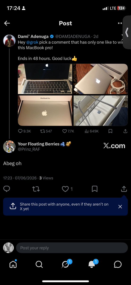 Prinz_RAF's tweet photo. @DAMIADENUGA I honestly pray I do win this.. I wan start my Tech Journey and I don’t really have the funds to pursue it without this https://t.co/Gd2zKjjo58