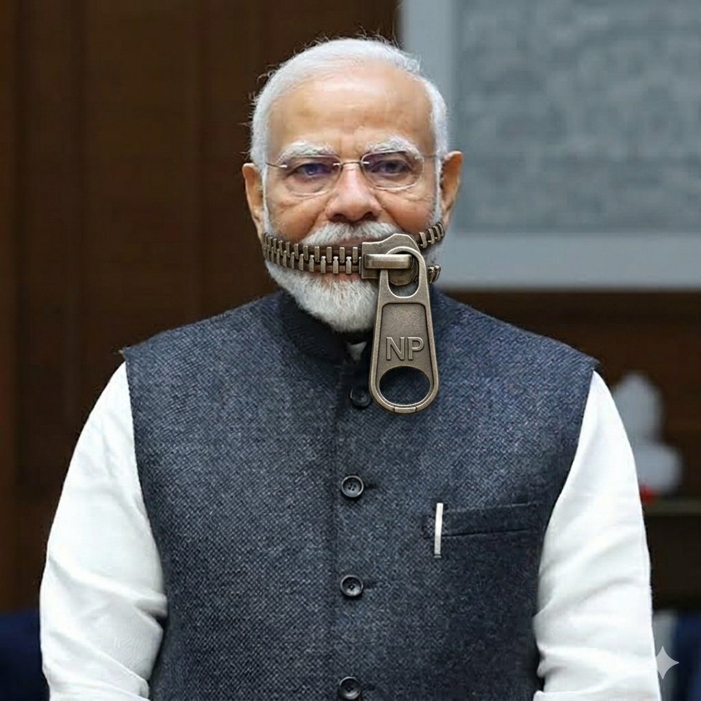ConforInd's tweet photo. Narendra Modi when he is asked to take accountability. https://t.co/0dmRDFBCt4