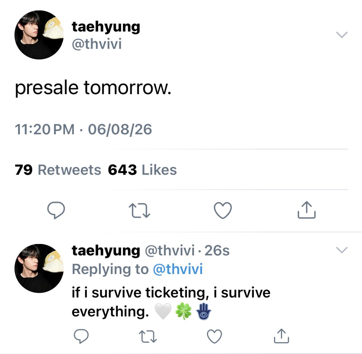 i7vkkei's tweet photo. a oneshot #taekookau where — j!k is t!h’s boyfriend, but he’s still fighting the same battle as everyone else: refreshing, praying, and hoping he can secure tickets for them both. https://t.co/dhooPkoKWW