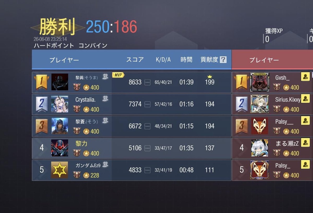 NoiR_codm's tweet photo. 6/8  22:00
お相手様  @Rouheidesu_  様
2-2  draw https://t.co/NaJT81NExn