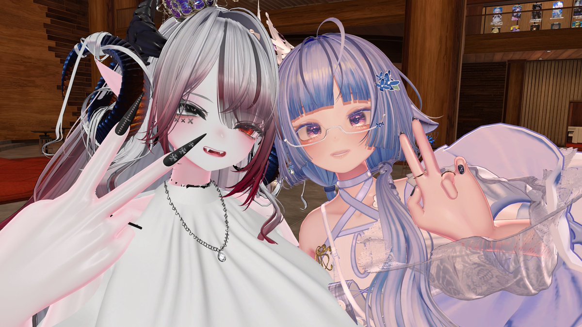 Phantom_C666's tweet photo. #morgana_vrc
アフターでもいっぱい来てくれてありがとうございます！
無茶おじさん、soraさん、HALさん、茉稀さんありがとう～～～👻 https://t.co/LVaT5LbKpc