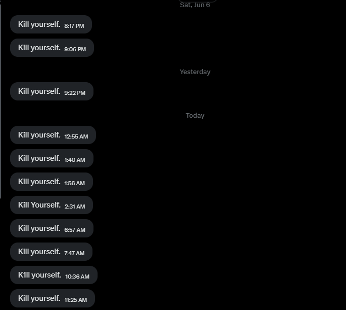 Yuisnowkitty's tweet photo. Keep tugging while spewing hate on my dms cuck <3 https://t.co/Lfh5ORwLoU