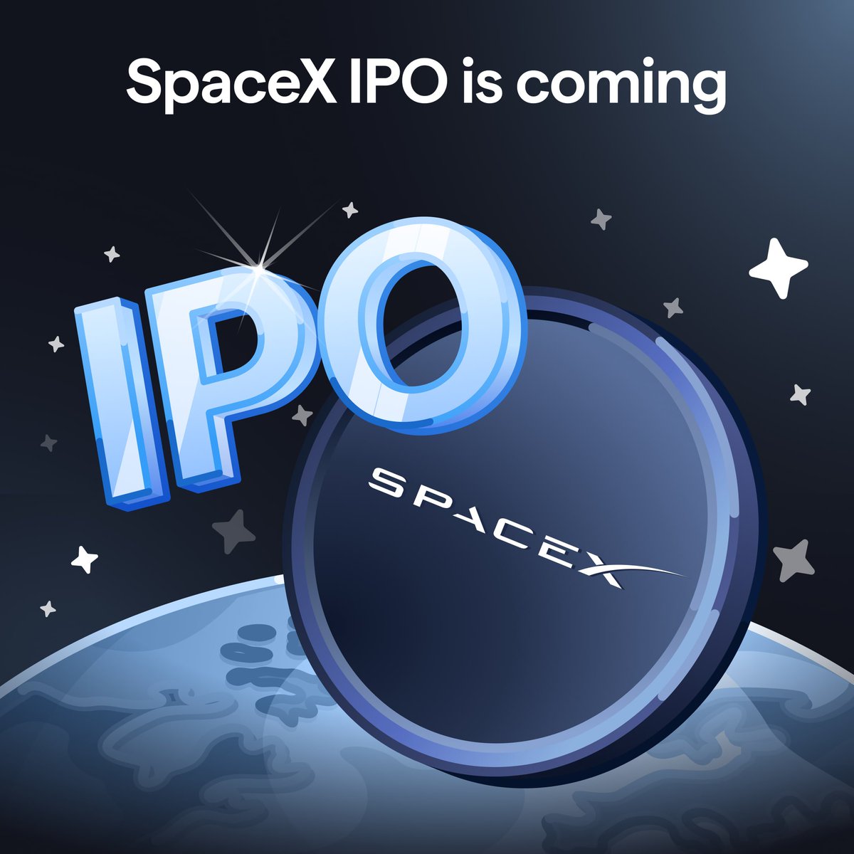 wallet_tg's tweet photo. SpaceX IPO is coming to Wallet soon. Stay tuned for updates 👀 https://t.co/Uw5xw4NlOb