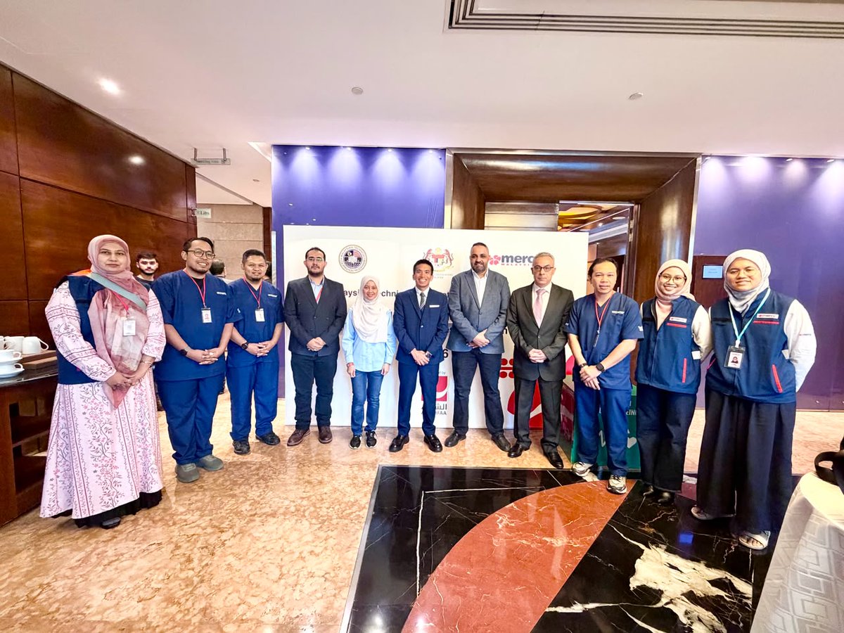 MYEmbBeirut's tweet photo. @MYEmbBeirut is pleased to welcome the delegation from @MERCYMalaysia_ for the launch of the Malaysian Technical Cooperation Programme (MTCP) 2026 – Capacity Building for Palestinian Healthcare Providers and Frontline Responders in Lebanon, held on 8 June 2026 in Beirut https://t.co/vdOBV526dL