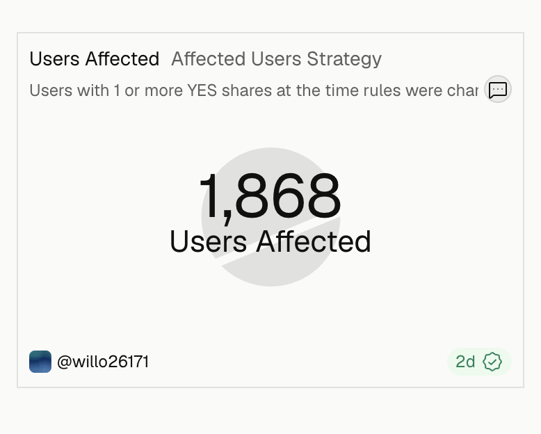 willo2_Poly's tweet photo. I got rugged for $500K by Polymarket on "Did Microstrategy sell BTC before May 31st."

But this isn't just about me. Traders put $3.8 MILLION on the correct outcome before Polymarket changed the rules.

They scammed 1,868 people. And we'll fight for all of them. https://t.co/zJseUbWuQm