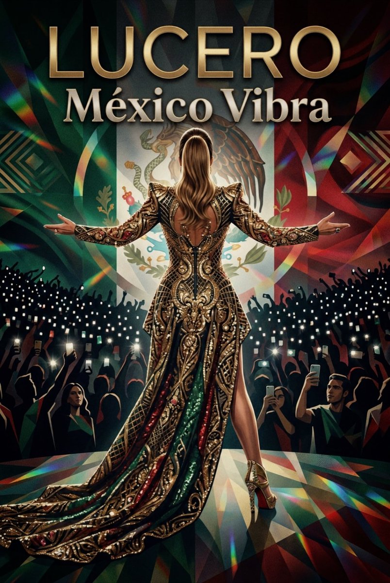 AbboudHanadi's tweet photo. Hay voces que trascienden el tiempo y se convierten en parte de la historia de un país. Como una de las artistas y figuras más icónicas de México #Lucero se une a #MéxicoVibra para celebrar la emoción, la unidad y el orgullo de una nación que se prepara para recibir al mundo. ✨ https://t.co/TgOonmI7xZ