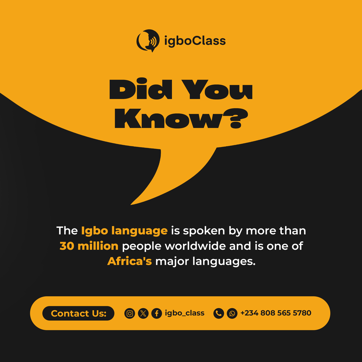 Igbo_Class's tweet photo. Did You Know?

#igboclass #historicrevivalwave #history #AfricaTech #africaforward https://t.co/EDJUkoi7Mv