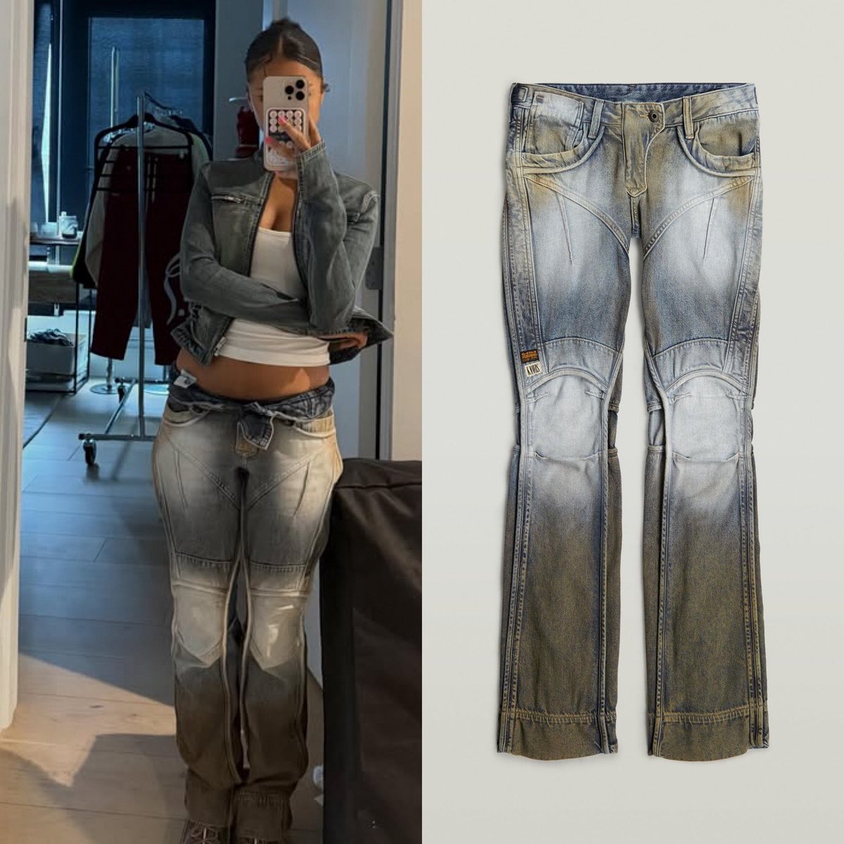 Style4Tyla's tweet photo. In a photo dump posted to Instagram on the 4th of June 2026
Tyla is wearing:
~"G-Star x KNWLS - The Denim 002 Jeans" by @gstarraw x @knwIslondon (£190) https://t.co/SAThGooodI