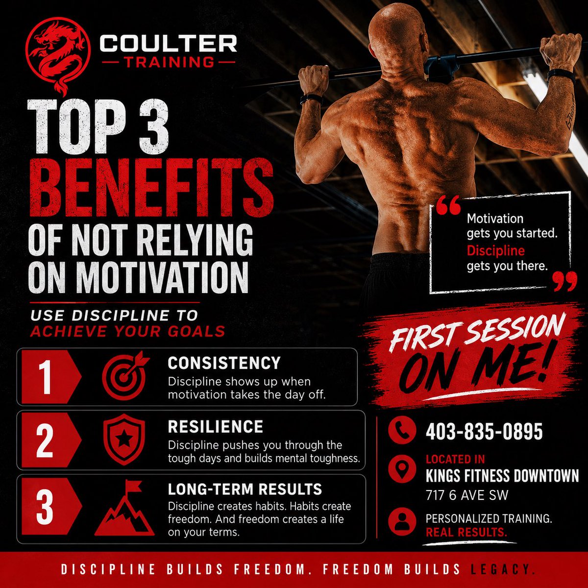 RodDJCoulter's tweet photo. 💪 Stop Waiting for Motivation. Start Building Discipline.

Motivation is great when it’s there… but what happens when you’re tired, busy, stressed, or just don’t feel like it?

That’s where discipline wins.

✅ Consistency – You show up even when you don’t feel like it. https://t.co/JvsLlXwdZ4