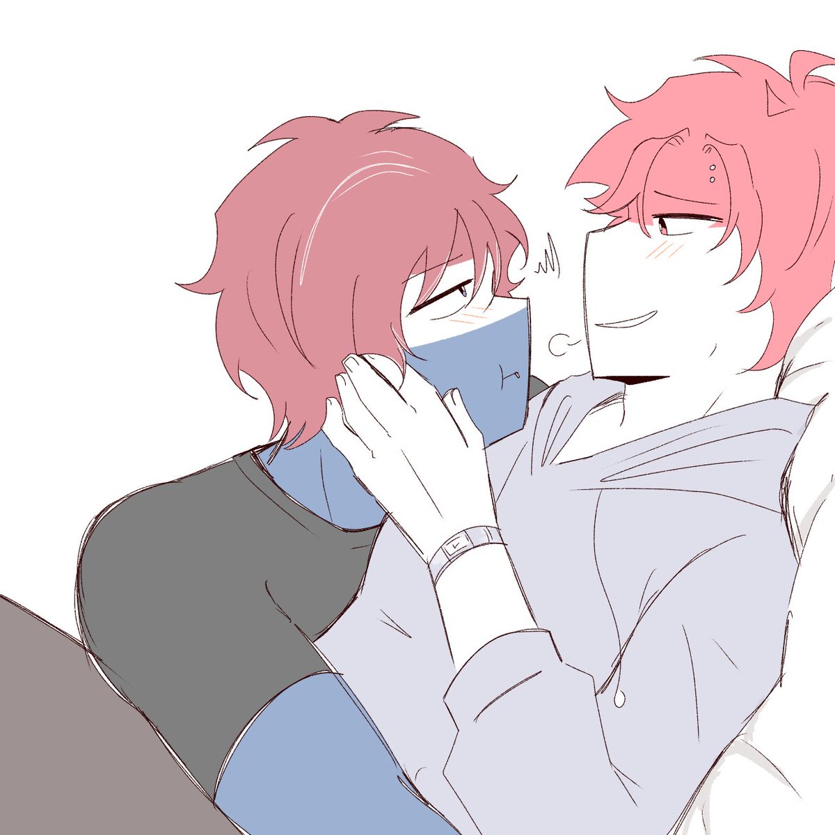 Ameliaaa134's tweet photo. [#nethernesia idol AU]
Another doodle of this AU hehe
. 
#countryhumans #countryhumansindonesia #countryhumansnetherlands https://t.co/yNOW8dLQAw