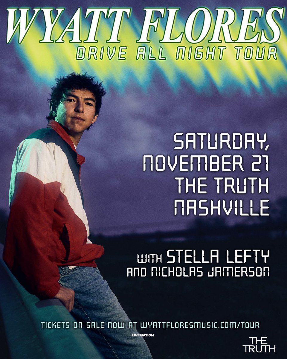 WyattFlores10's tweet photo. NASHVILLE…had a time and a half at CMA Fest and can’t wait to see y’all again in November for a full blown headline show at The Truth with my friends @stellalefty and Nicholas Jamerson kicking it off. Tickets are on sale now at https://t.co/ikqNGNF5gZ so gettem while they’re hot!