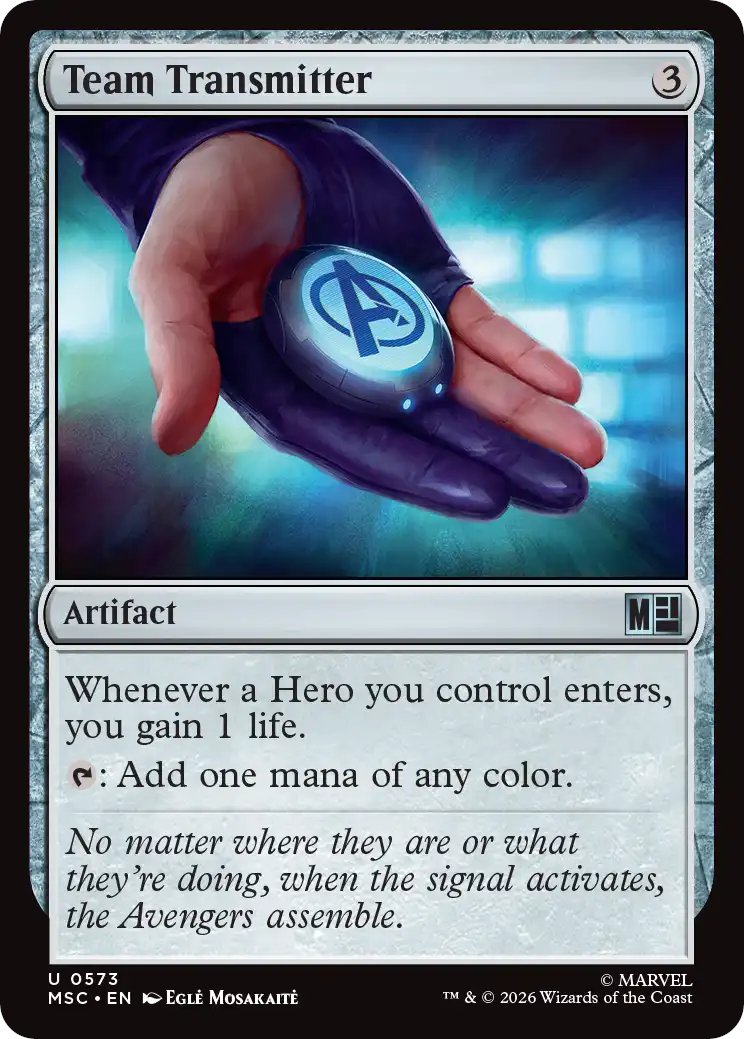DimirUB's tweet photo. 【MTG x MARVEL・ビギナーボックス収録】
《チーム用送信機》 https://t.co/NCZvgOUdeF