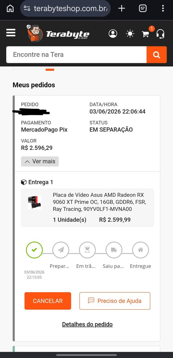 trakilnas's tweet photo. @gagaruano Comprei a mesma placa e primeiro que você ainda, mas tá foda pra chegar https://t.co/hxVF2QyU9x