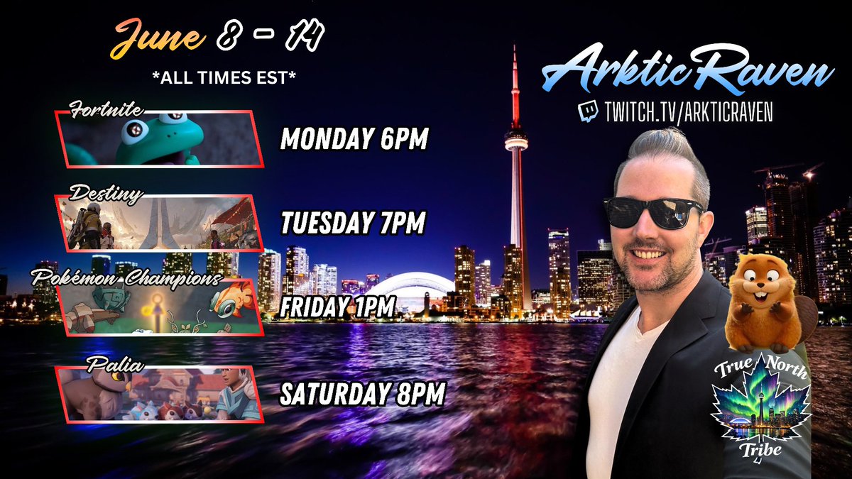 ArkticRaven's tweet photo. This Week in the Tribe

Getting back into it with Monday’s, Friday’s and Saturday nights! Adding a special Tuesday night in this week with all the Destiny Stuff coming out! 💙

See y’all there! https://t.co/BzsAbQESEl