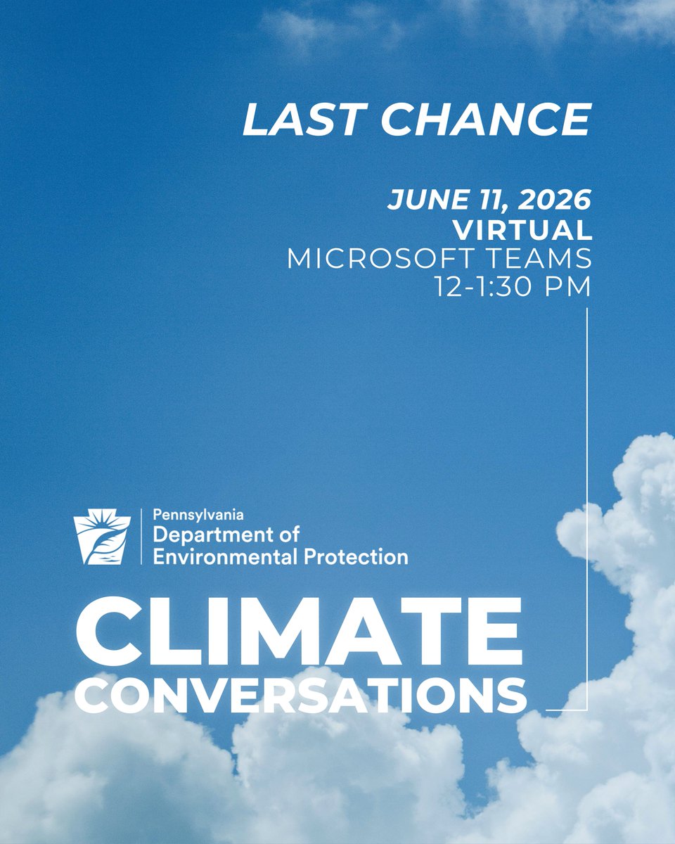 Join our last session of the Climate Conversations Thursday from noon-1:30.