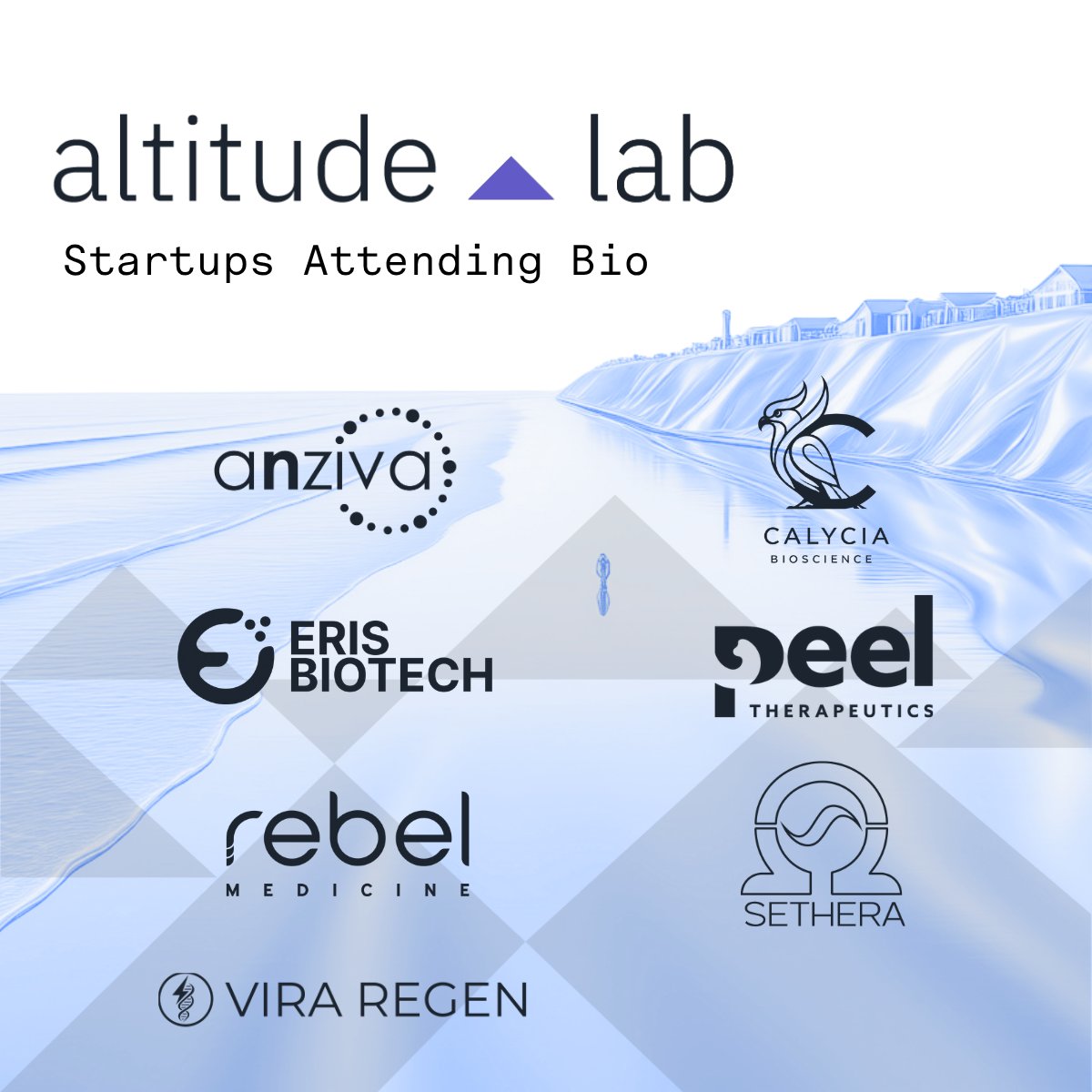 AltitudeLab's tweet photo. Altitude Lab is heading to BIO in San Diego (June 22–25).

Executive Director Kapil Sharma will be on the ground with: Anziva, Calycia, Eris Biotech, Peel, Rebel, Sethera, and Vira Regen.

Want to connect? Reach out to Kapil on LinkedIn or by email.

See you in San Diego. https://t.co/cBXfSgBIGR