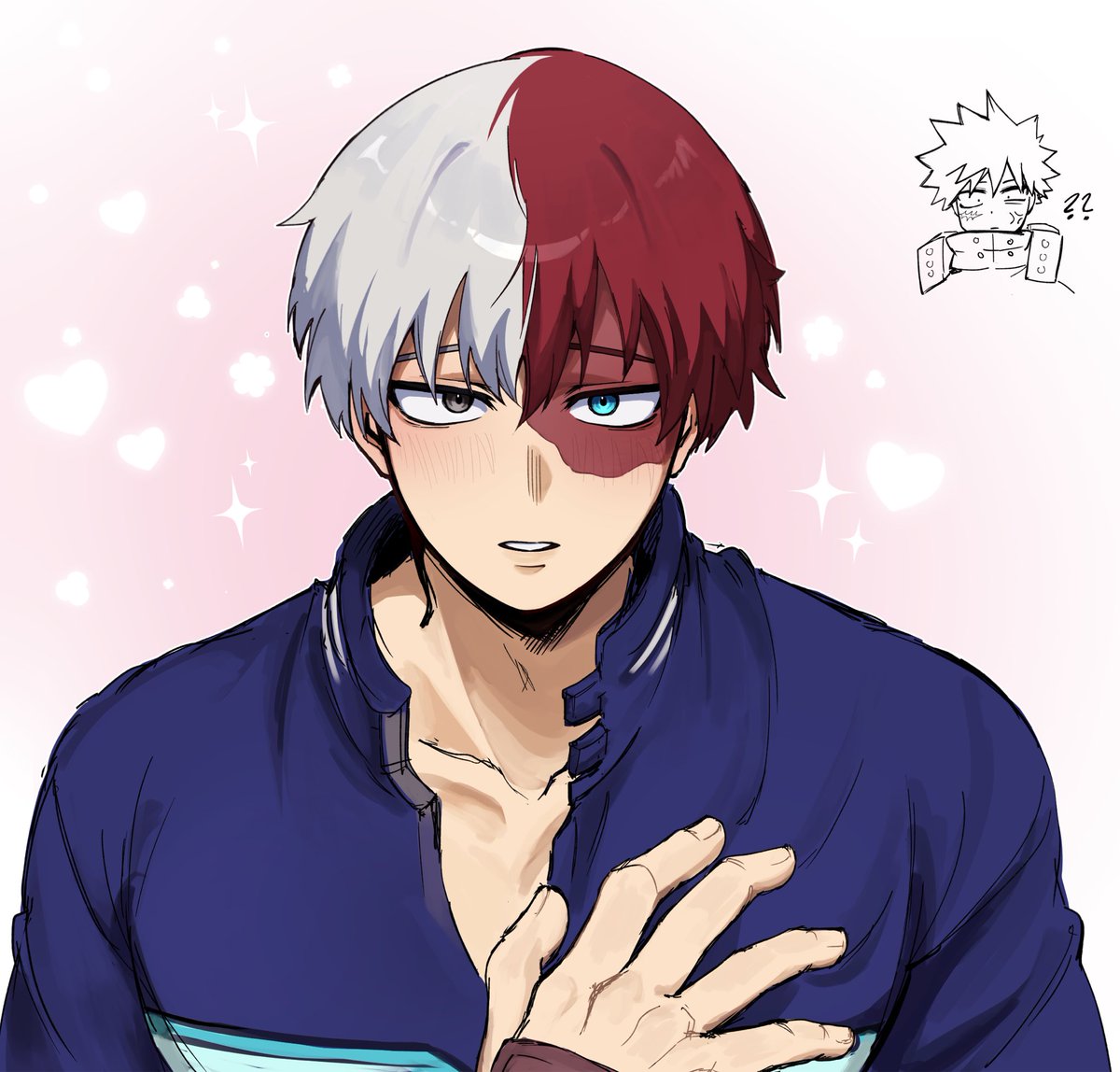 jingyumii's tweet photo. You've got such a beautiful face, my dear! #tdbk #todobaku https://t.co/mRvESLm8OU