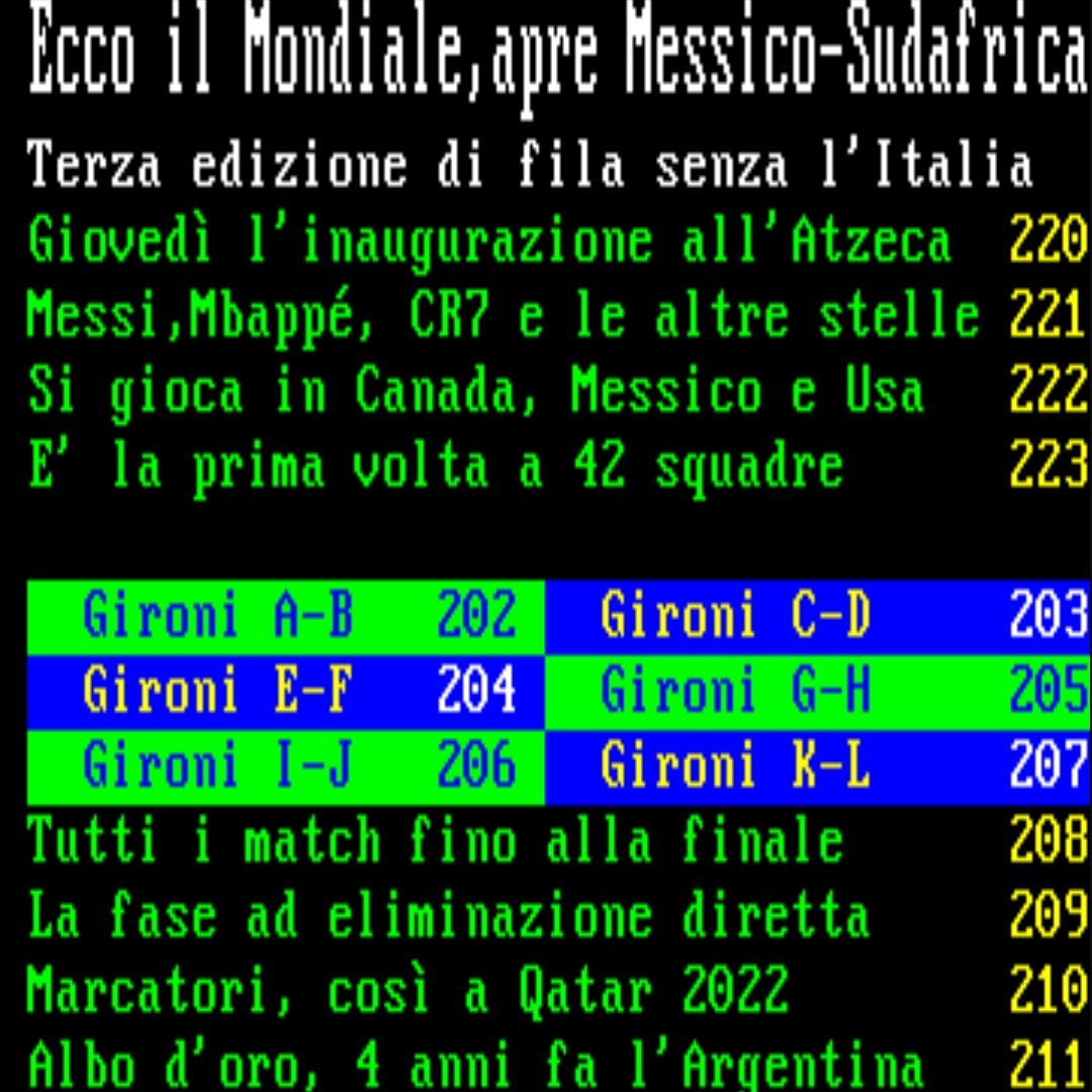 Nicola89144151's tweet photo. È arrivato lo speciale del Televideo 🥰 https://t.co/H7Or3zepHa