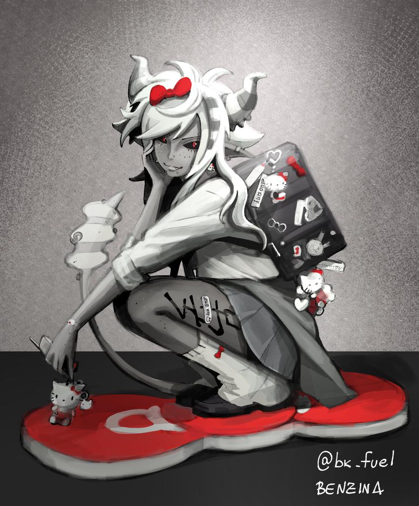 bk_fuel's tweet photo. Tomie x Hello kitty x Tez #oc #dndoc https://t.co/ePwQickyFj