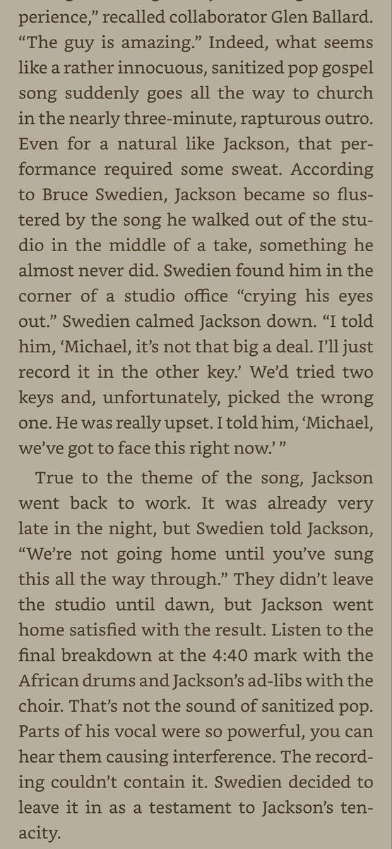 LiberianGirl779's tweet photo. The outro to "Keep the Faith" features the most intense vocals Michael ever sang. He stopped in the middle of the recording and walked out of the studio in tears, Bruce found him crying in a corner. When he returned, he delivered the most divine gospel vocals of his career 🔥 https://t.co/fC5LCHtRkU