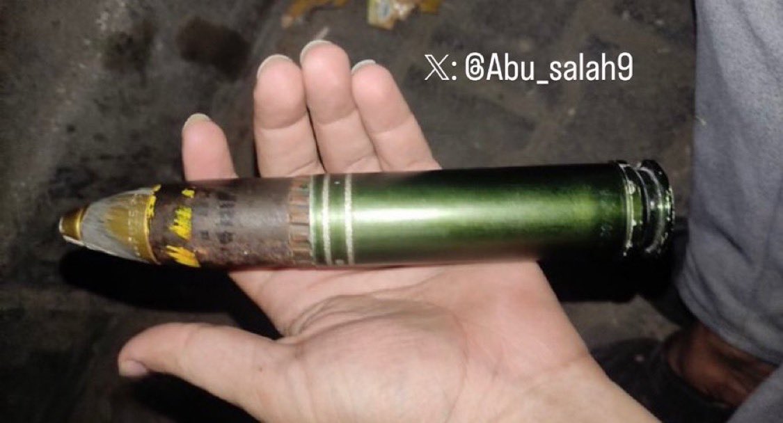 TheSaviour's tweet photo. 🚨🇵🇸🇮🇱This is the size of the bullets Israeli soldiers are firing at unarmed Gazans in their tents, just for fun. https://t.co/v6DooE4LR3