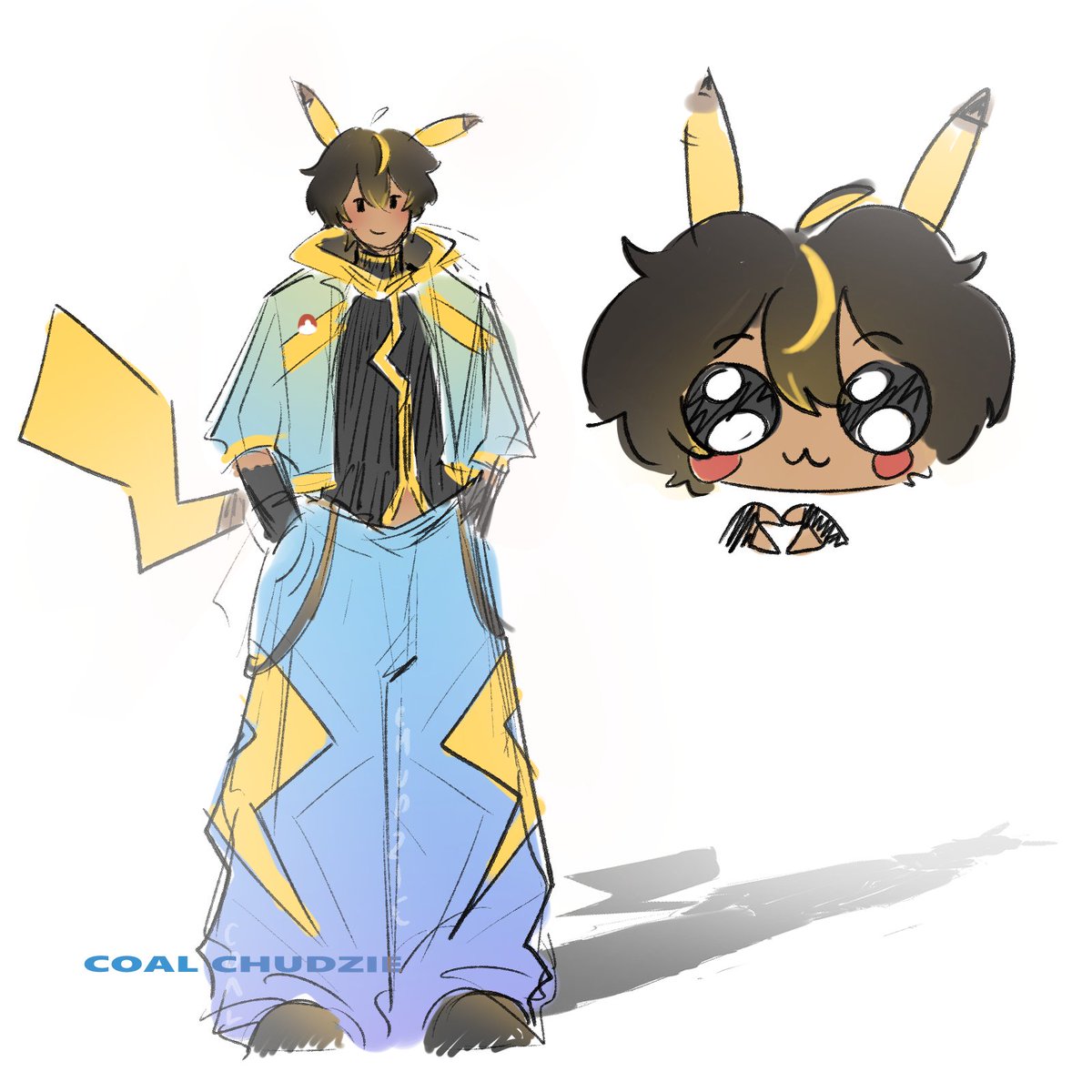 chudzie's tweet photo. is this tuff or not? like and comment down below! 
ill post the finalized ver soon >0< #pikatm https://t.co/ZEmuUbTW7b
