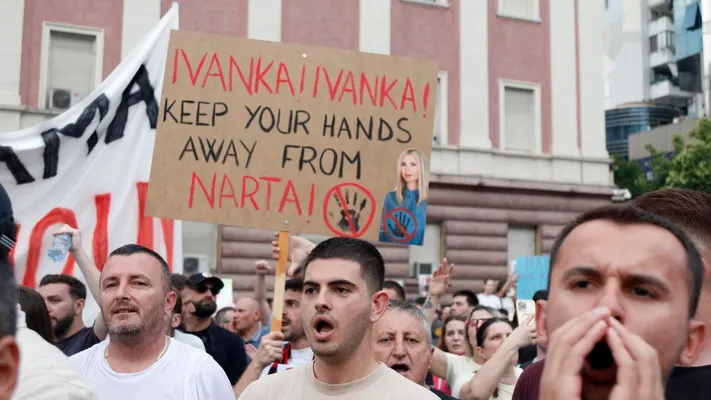 Japejournal's tweet photo. Why Are Albanians Protesting Donald Trump's Daughter?🧵 https://t.co/VnFJs8JyNy