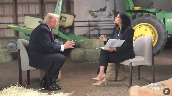 Emily8094159's tweet photo. Do you support Trump walking out on the interview with Kristen Welker? 

Yes or no https://t.co/a1wl3I67pt