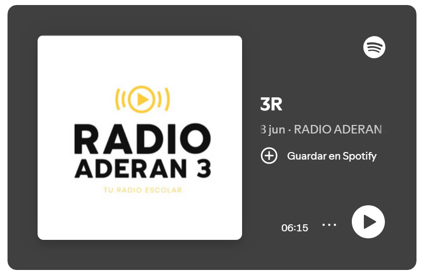 ADERAN_3's tweet photo. Nuevo programa. Radio ADERAN 3. Disponible en Spotify y en nuestro blog.
3º4º de San Silvestre recuerda qué son las 3R y cómo se utiliza cada contenedor. Ellos lo tienen muy claro, ¿y tú?
https://t.co/soZ101NOGc
#comunica @EducaAnd @ordenacioneduhu #PROA+ #Ecoescuelas https://t.co/eOz1YHQECV