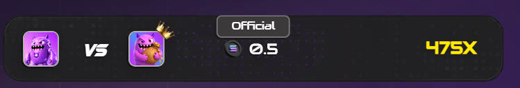 1ottDotFun's tweet photo. Someone just  hit 475X on 1v1 Jackpot MODE!!!! https://t.co/ViePra3IUD